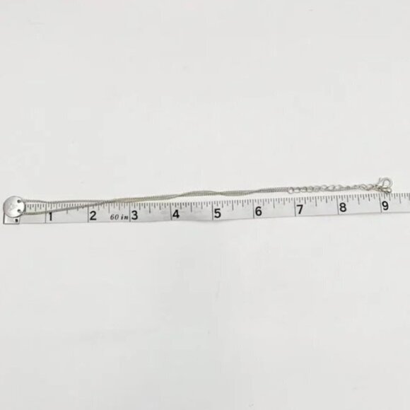 Zad Silver Tone Initial Letter "C" Circle Chain Necklace NWT - Picture 3 of 4